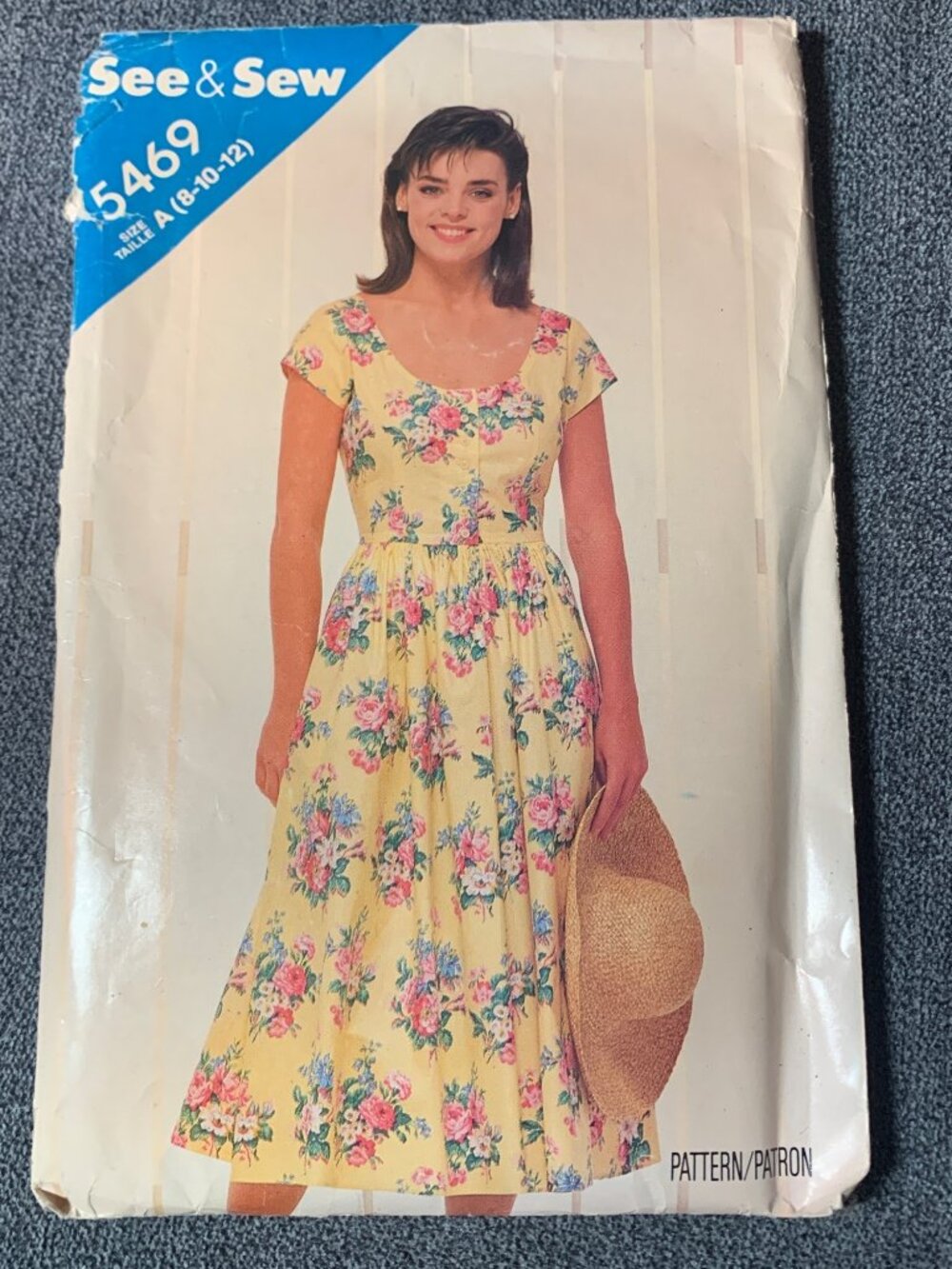 See & Sew Pattern 5469 Misses Dress Size 8 10 12 80s